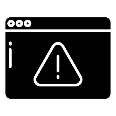 Hata. Web simgesi basit illüstrasyon