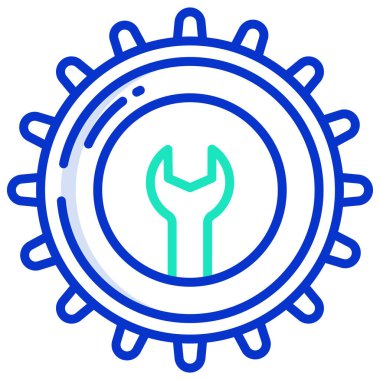 Çarklı. Web simgesi basit illüstrasyon