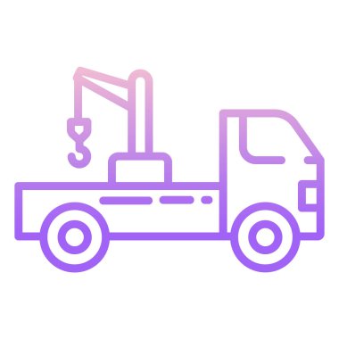 Web simgesi, vektör çizim vinç 