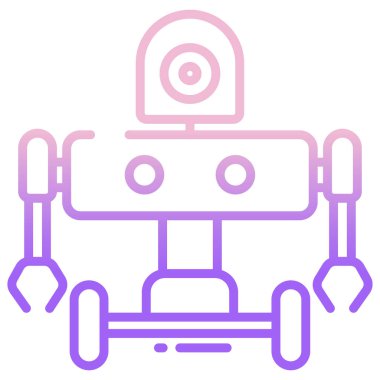 robot ağ simgesi, vektör illüstrasyonu