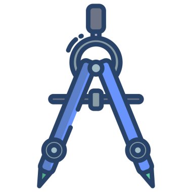 Pusula. Web simgesi basit illüstrasyon