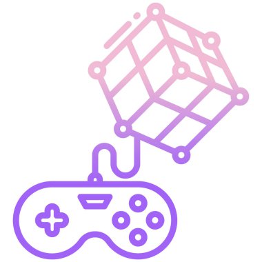 Oyun kolu. Web simgesi basit illüstrasyon