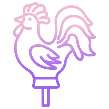 Beyaz arkaplanda lolipopun basit vektör simgesi  