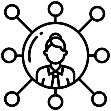 ağ bağlantısı. Basit resimleme