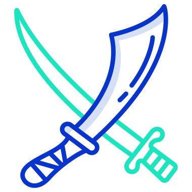 Kılıç basit simgesi, vektör gösterimi