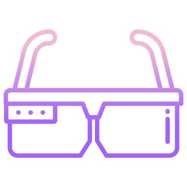 Beyaz arkaplanda Akıllı Gözlük simgesi