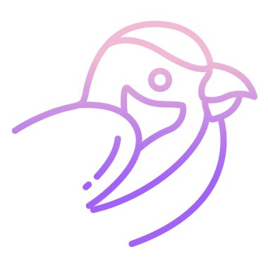 Basit vektör simgesi, Sparrow illüstrasyonu