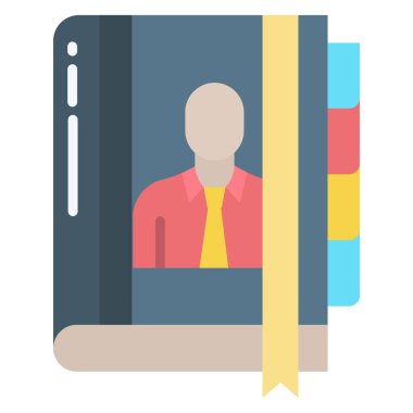 Kitap. Web simgesi basit illüstrasyon