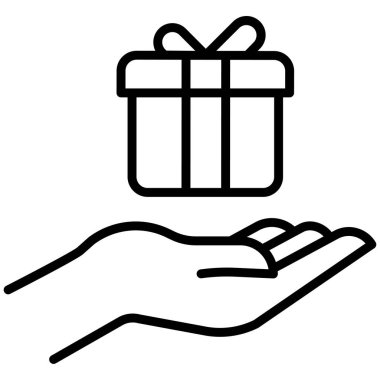 Beyaz arkaplanda sürpriz basit vektör simgesi