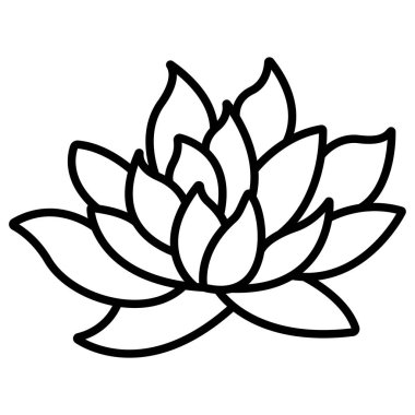 Lotus Web simgesi, vektör illüstrasyonu