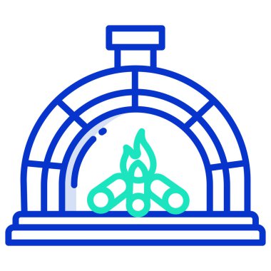 Yangın. Web simgesi basit illüstrasyon