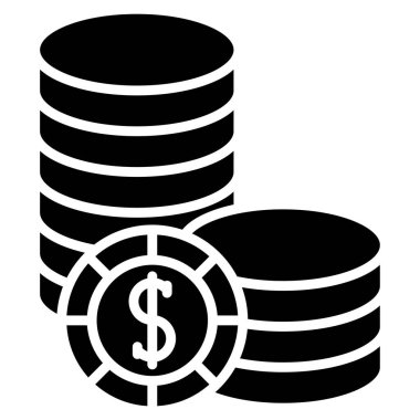 Dolar sikkeleri. Basit tasarım