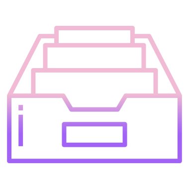 dosya dizini simgesi, vektör illüstrasyonu