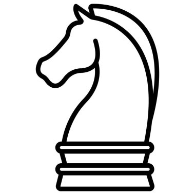 Satranç. Web simgesi basit tasarım