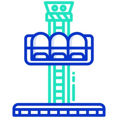 Düşürme Kulesi simgesinin vektör çizimi