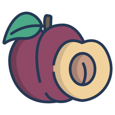 Meyve. Web simgesi basit tasarım