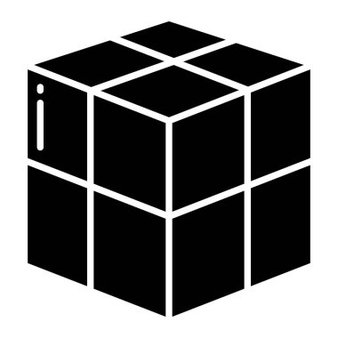 küp simgesi. Beyaz arkaplanda izole edilmiş web tasarımı için küp vektör simgelerinin izometriği