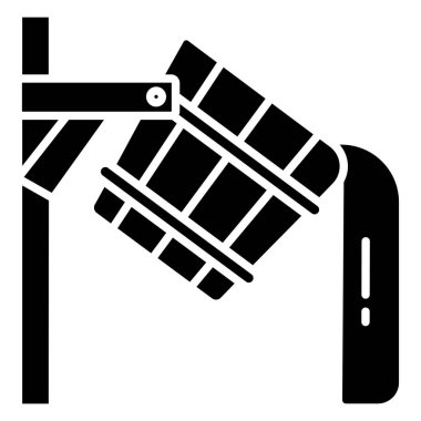  Duş web simgesi, vektör çizim 