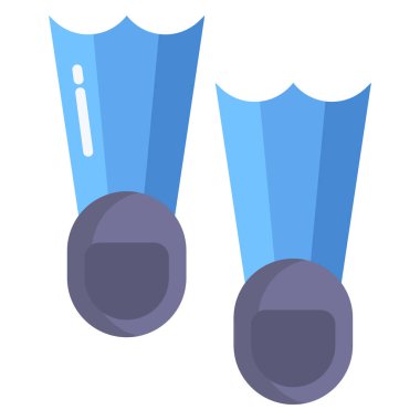 Yüzgeçler. Web simgesi basit tasarım