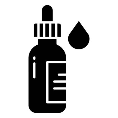 Düşüren Şişe. Web simgesi basit illüstrasyon