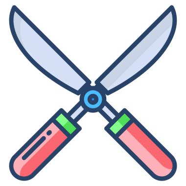 Makas. Web simgesi basit tasarım