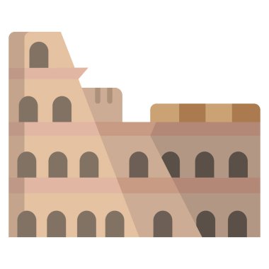 Ünlü mimarinin düz tasarımının vektör çizimi