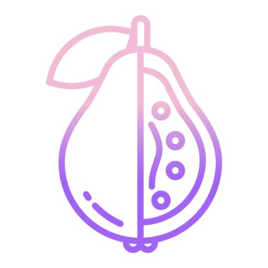 Mor ve pembe soğanın vektör çizimi