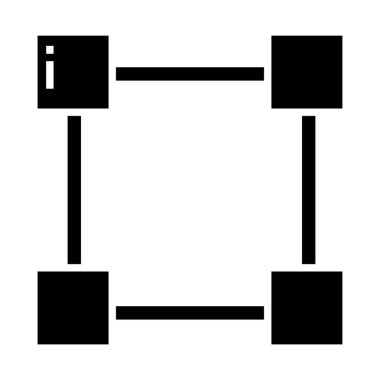 Kare web simgesi basit illüstrasyon