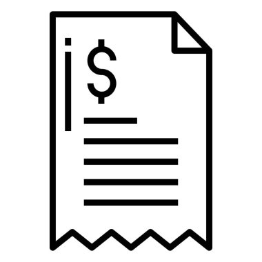 Basit vektör simgesi, notların çizimi 