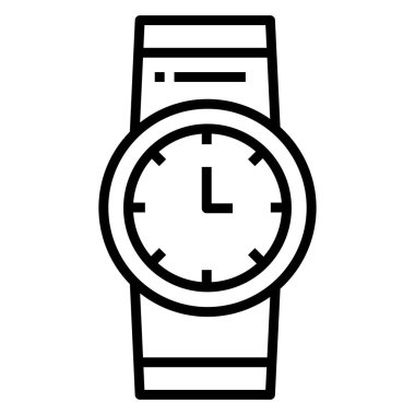 Kol saati. Web simgesi basit illüstrasyon