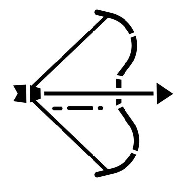 Okçuluk, web simgesi basit tasarım