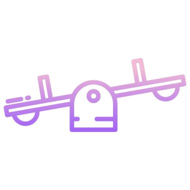 Beyaz arkaplanda basit vektör simgesi tahterevalliName