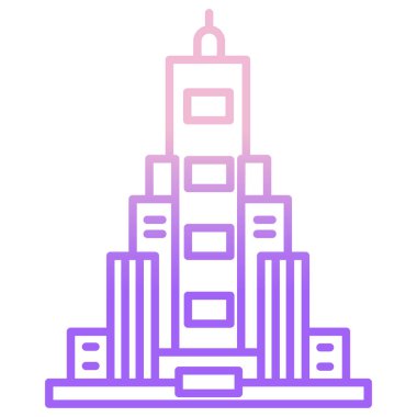 bina simgesi, vektör illüstrasyonu