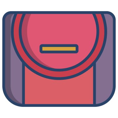 El çantası simgesini, basit vektör çizim