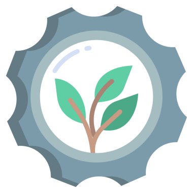 Çevre dostu simge, vektör illüstrasyonu