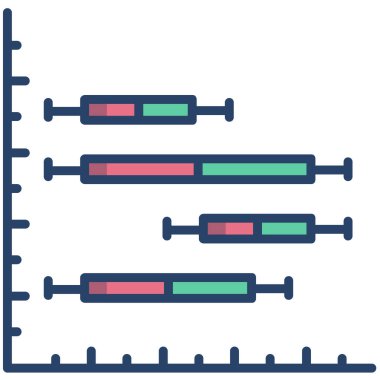 Grafik simgesinin vektör illüstrasyonu