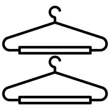 Askı simgesi beyaz arkaplanda izole edildi