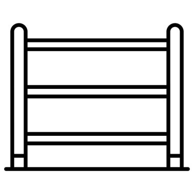 Jumping Bar . Web simgesi basit illüstrasyon