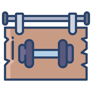 dambıl simgesinin vektör çizimi