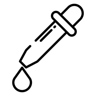 Bırakma vektör simgesi. Basit resimleme