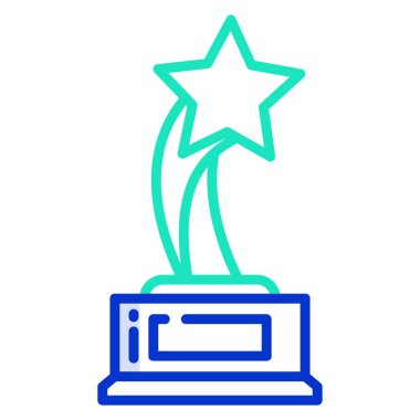 Basit vektör simgesi, ödül illüstrasyonu 