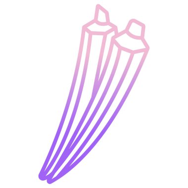 Mor ve pembe bir kalemin vektör çizimi