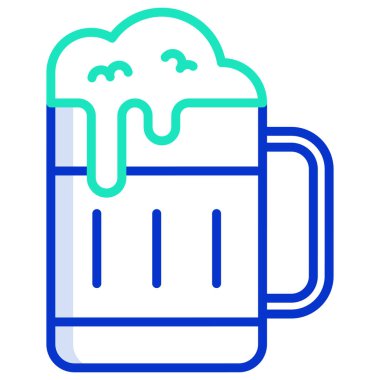 bira web simgesi, vektör illüstrasyonu 