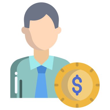 iş web simgesi basit illüstrasyon