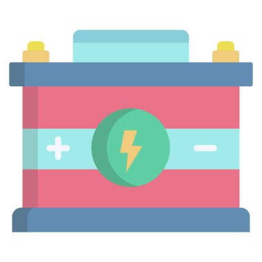 Pil. Web simgesi basit illüstrasyon