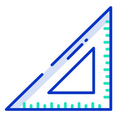 Basit vektör Kare simgesini beyaz zemine ayarla