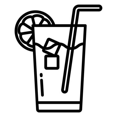 meyve suyu ikonu vektör illüstrasyonu 