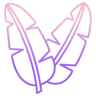 Yaprak simgesi, vektör illüstrasyonu