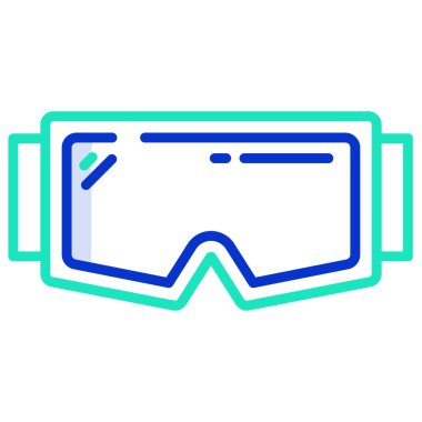 Gözlük. Web simgesi basit illüstrasyon