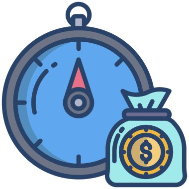 Pusula. Web simgesi basit illüstrasyon